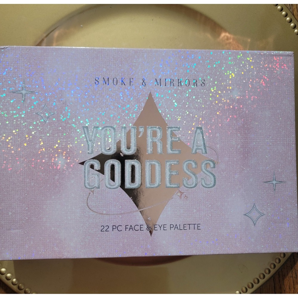 Smoke & Mirrors You're A Goddess 22 PC Face & Eye Palette Holographic Pink